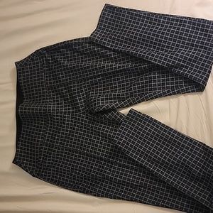 Plaid Pleated Trousers